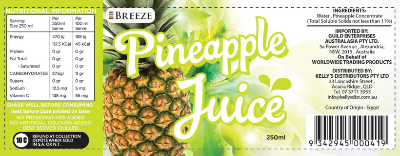 Breeze Pineapple Juice