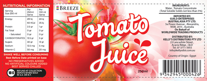 Breeze Tomato Juice